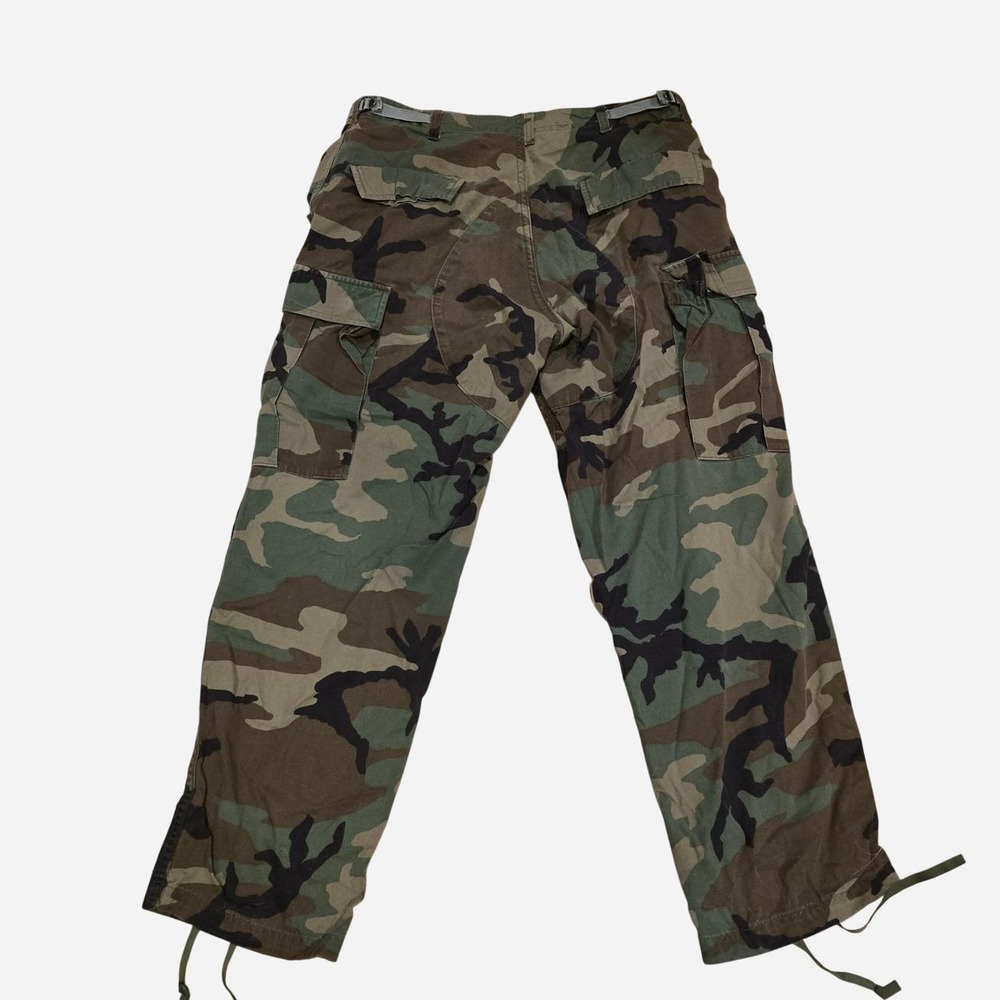 US Military Woodland Camo BDU Cargo Pants M81 Trousers Medium X-Short 8415-0